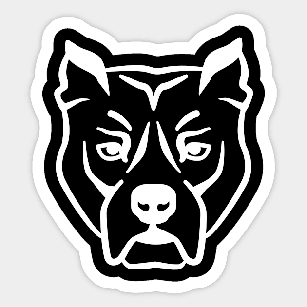 Pit bull Sticker by Designzz